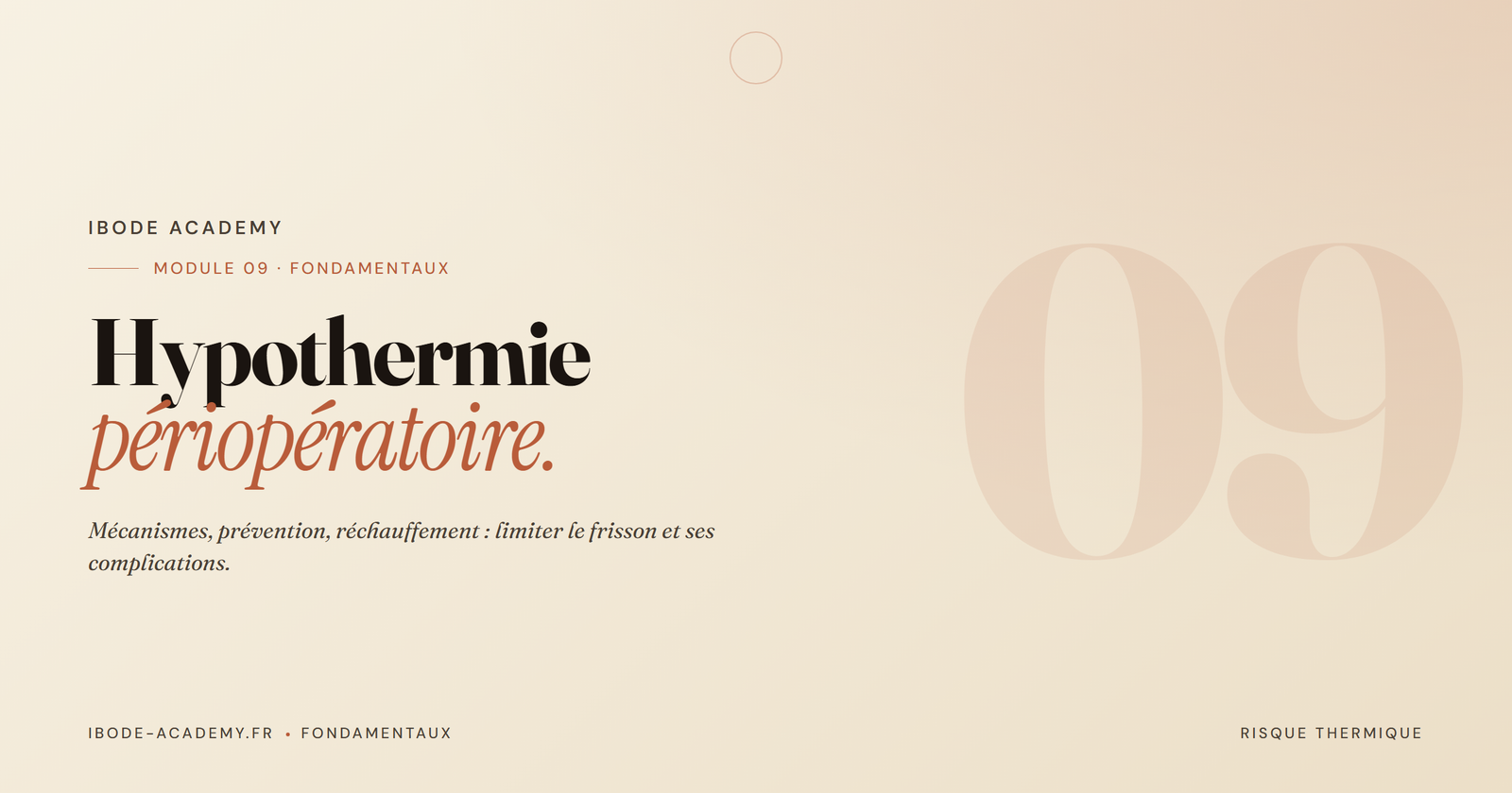Hypothermie Périopératoire