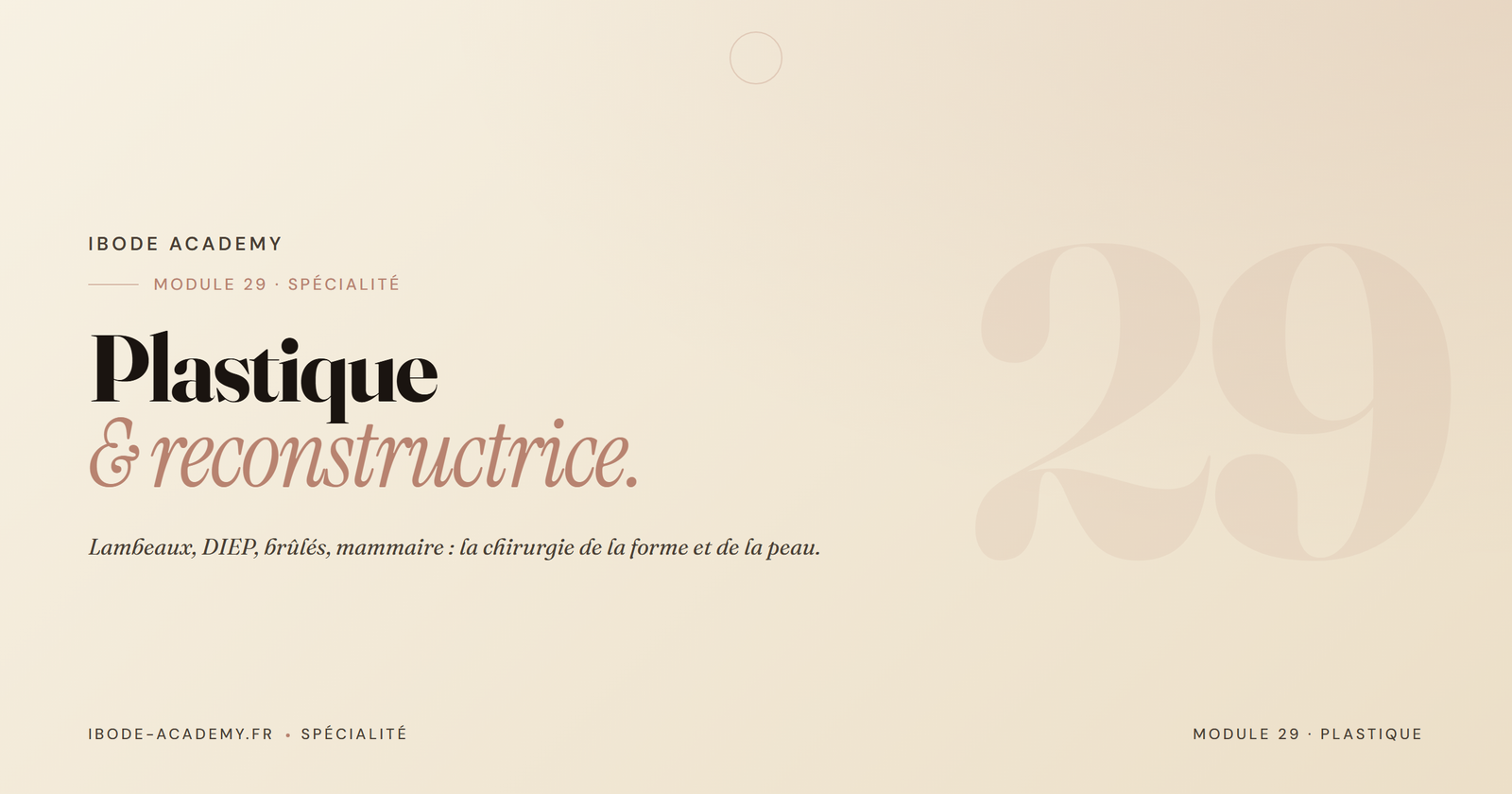 Chirurgie Plastique et Reconstructrice