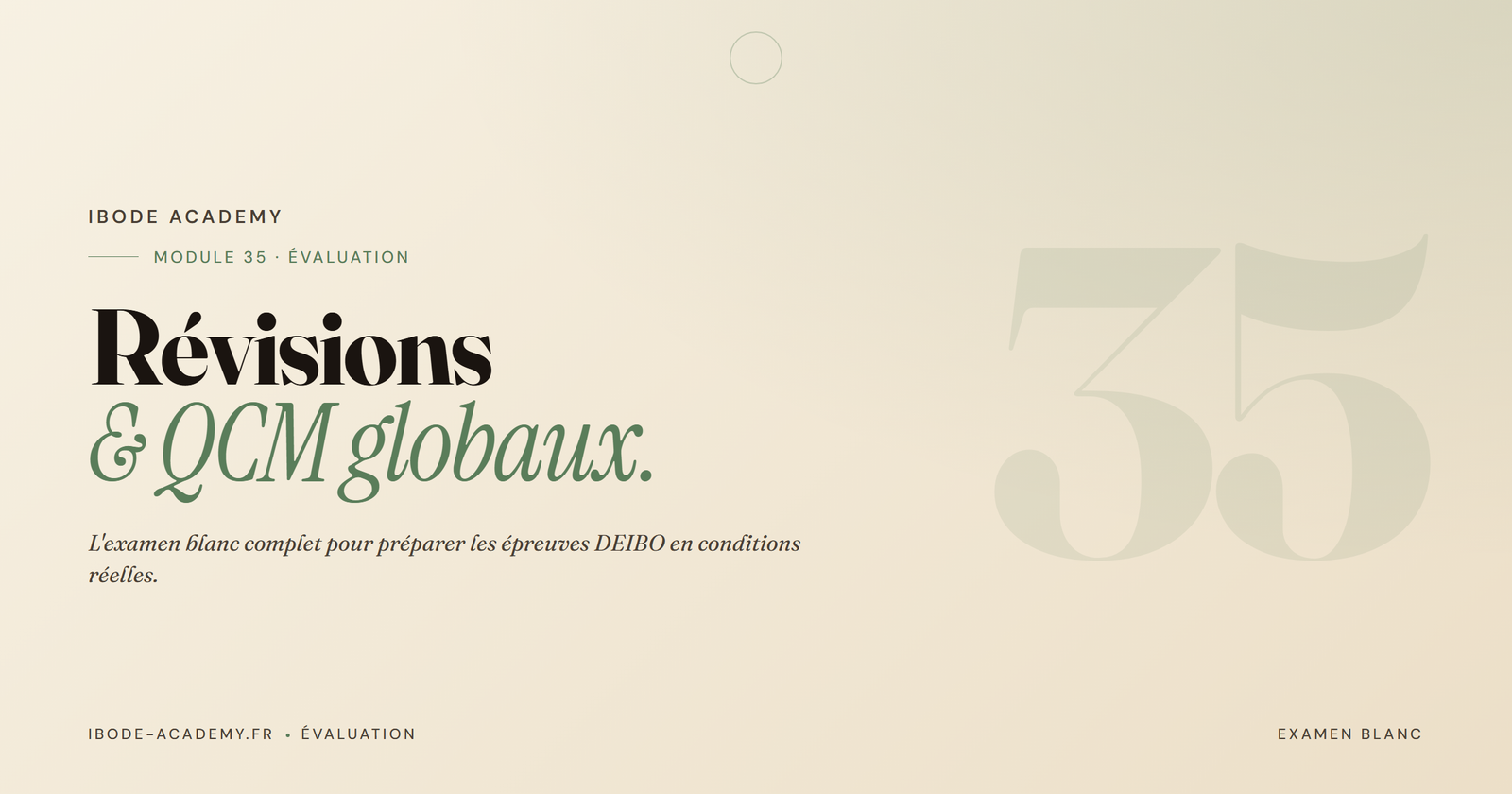 Révisions et QCM Globaux