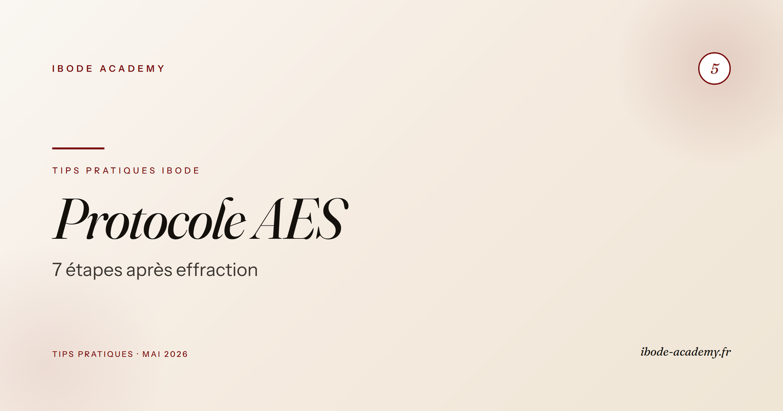 Effraction de gant peropératoire — protocole AES en 7 étapes