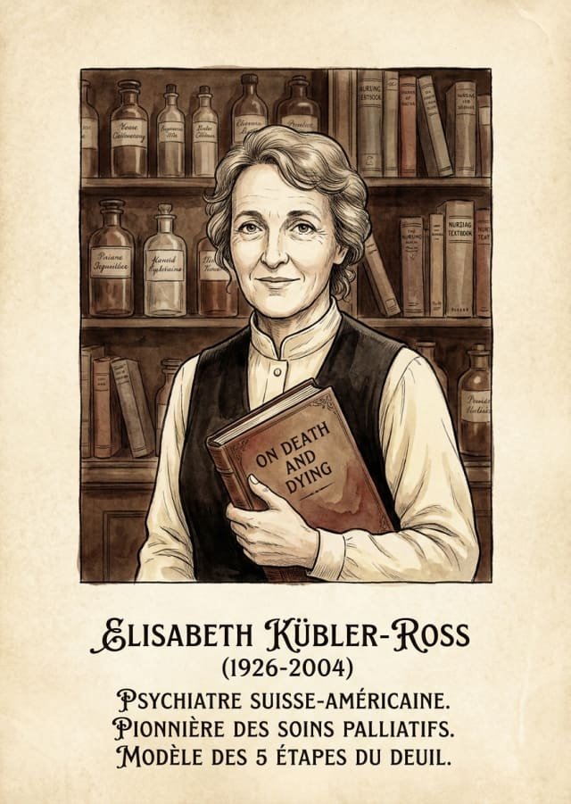 Elisabeth Kübler-Ross (1926-2004) : les cinq étapes du deuil et l&rsquo;accompagnement de fin de vie au bloc