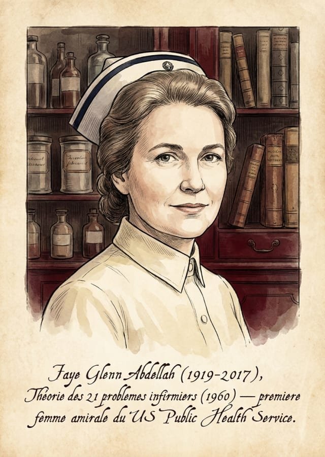 Faye Glenn Abdellah : 21 Nursing Problems et vice-amirale infirmiere (1960)