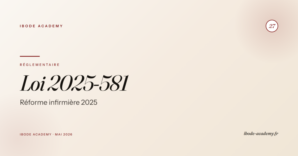 Loi 2025-581 du 27 juin 2025 — ce qui change pour la profession infirmière