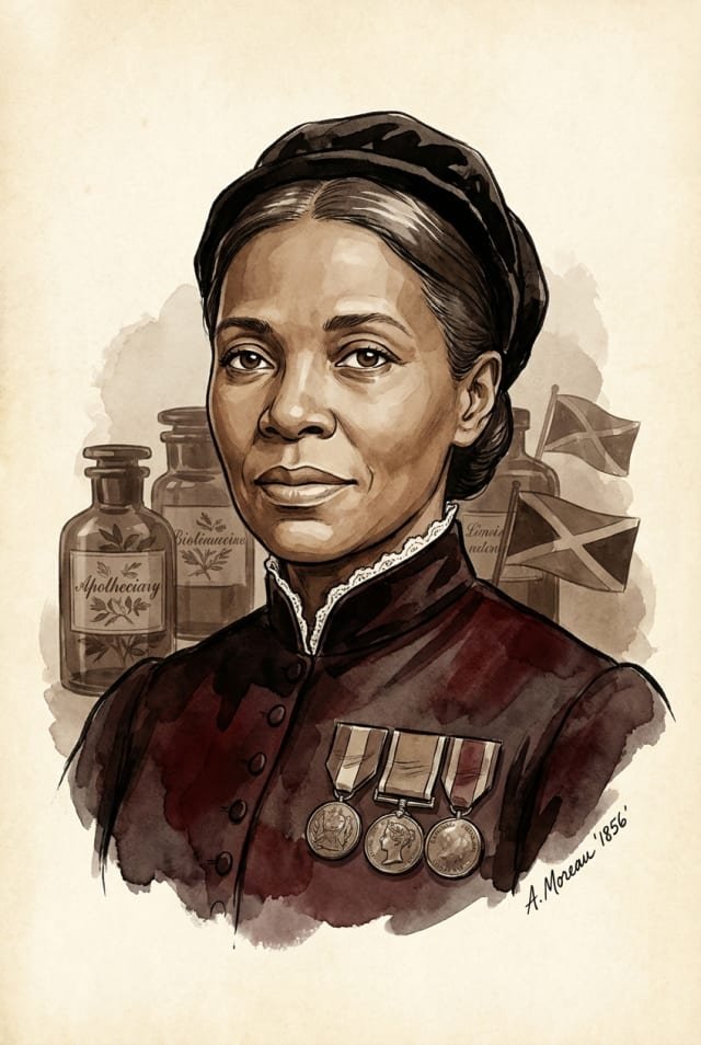 Mary Seacole : pionniere jamaicaine du soin de guerre (Crimee 1855)